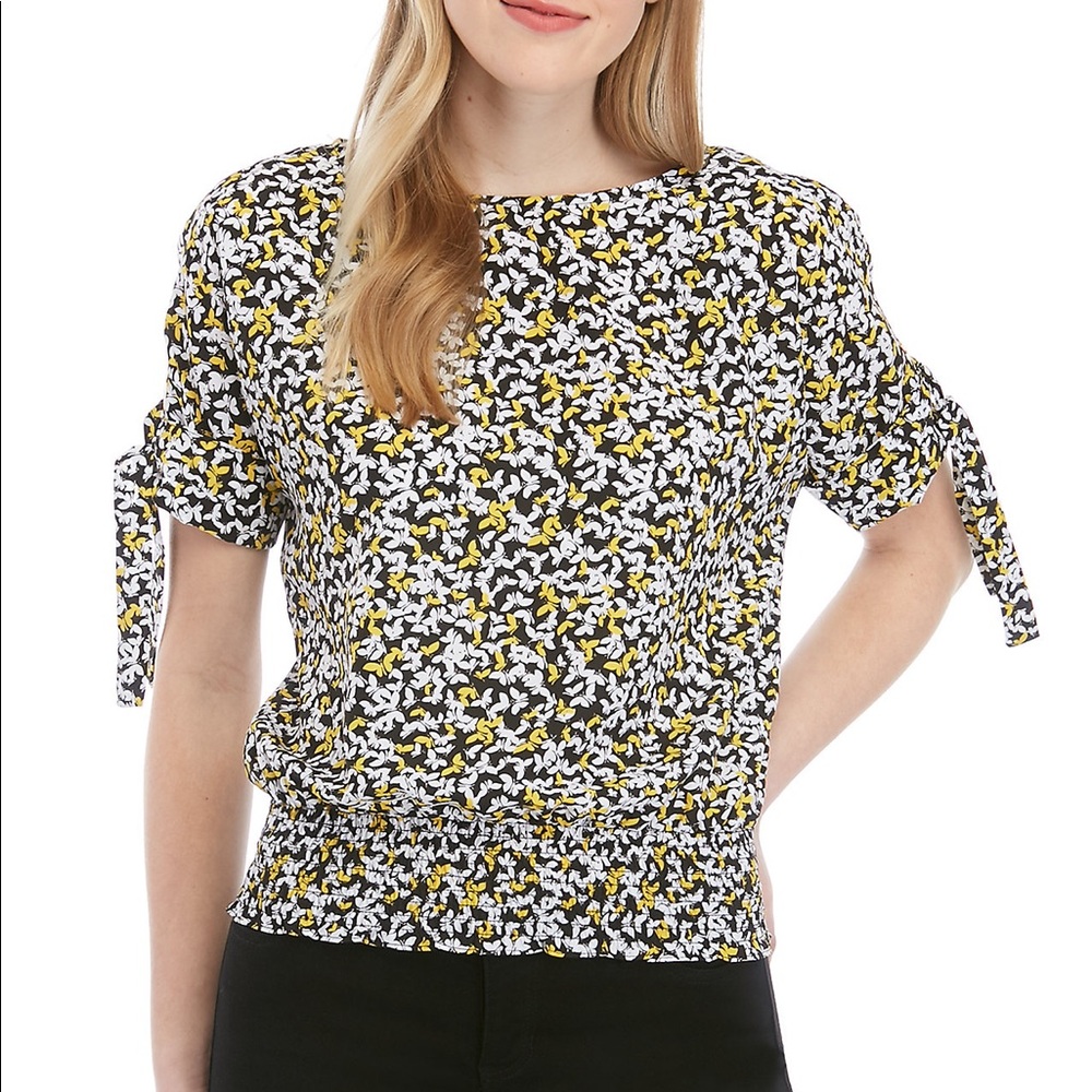 Michael Kors flutter smock kimono  blouse
